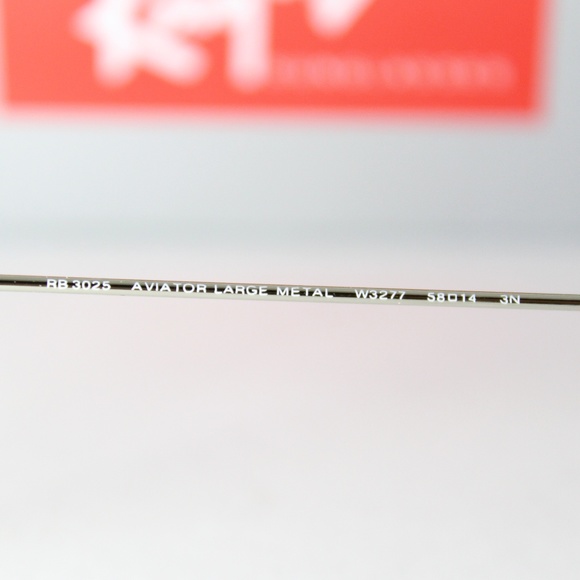 RAY-BAN RB 3025 W3277 SILVER FLASH AVIATORS - Picture 6 of 8